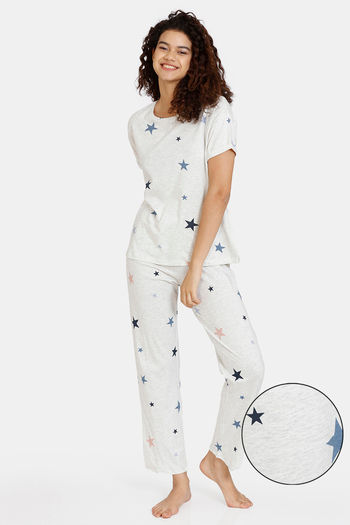 Star print pyjamas womens hot sale